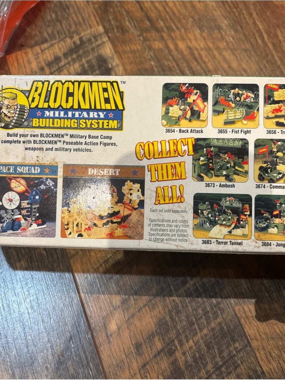 Vintage 1999 blockmen military building system 31 pieces #3655 fist fight-new